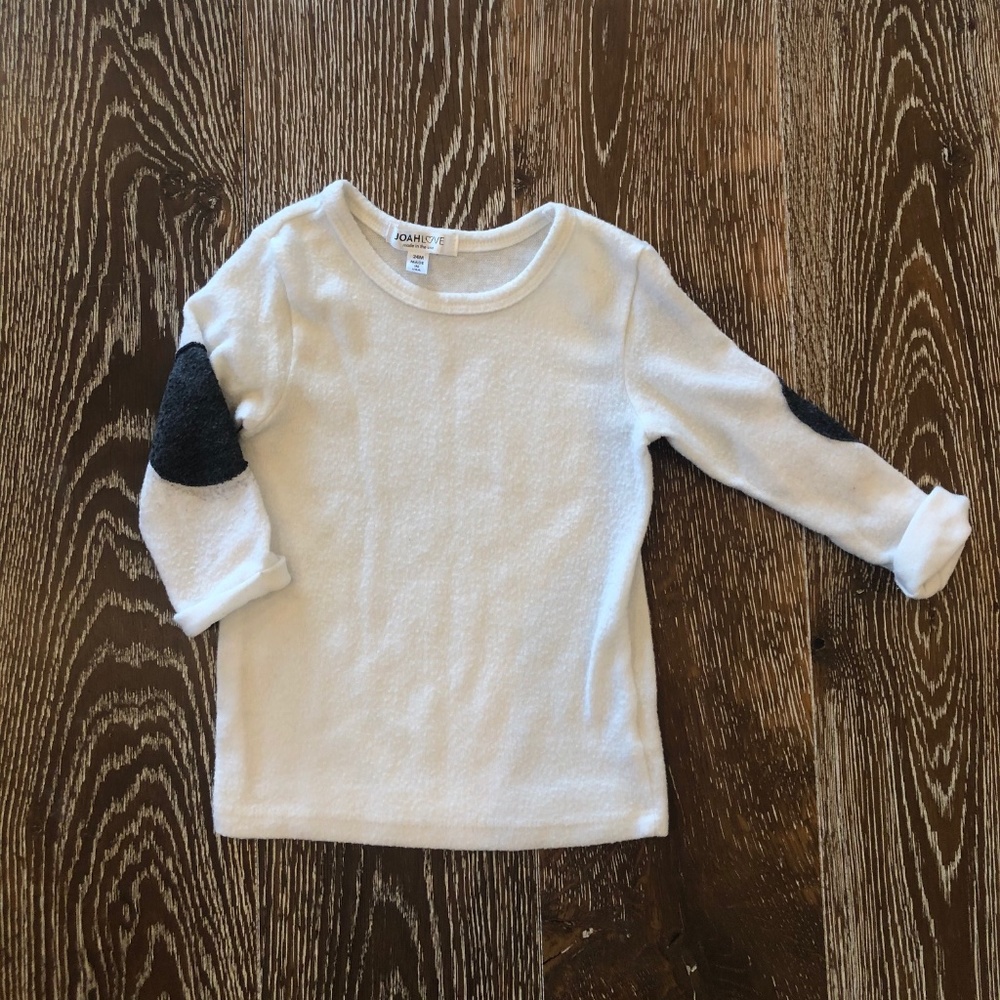 Joah Love Long Sleeve Shirt with Black Elbow Patch